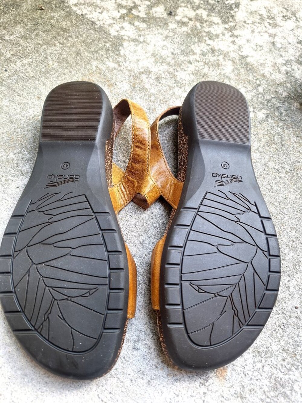 Dansko RONDA Leather Comfort Sandals Tan 40/9 - Picture 7 of 7